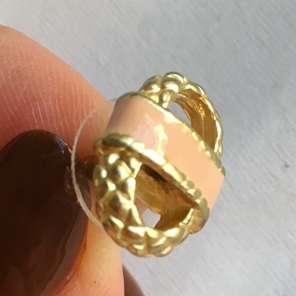 Gold Stud Earrings - Picture 2 of 5